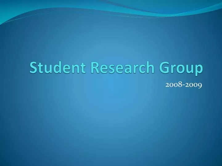 student research group