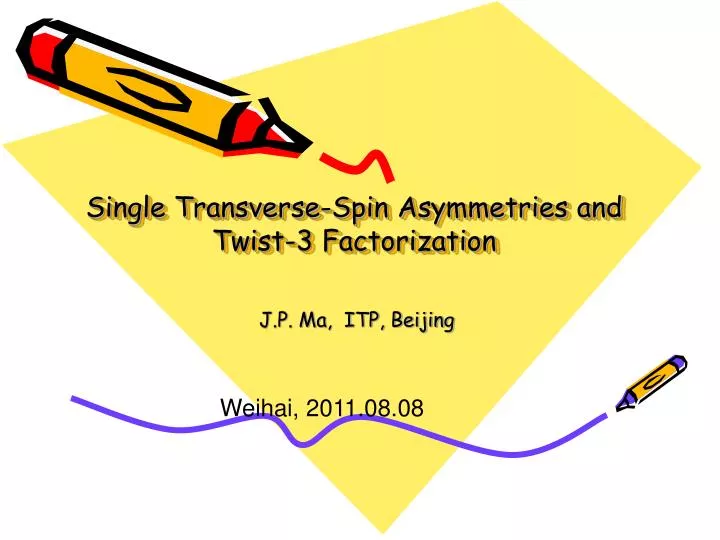 single transverse spin asymmetries and twist 3 factorization