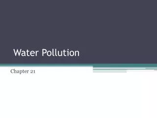 water pollution