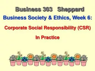 Business 303 Sheppard