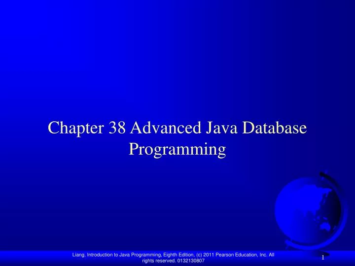 chapter 38 advanced java database programming