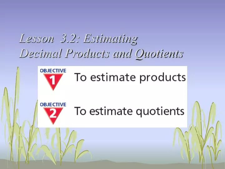 lesson 3 2 estimating decimal products and quotients