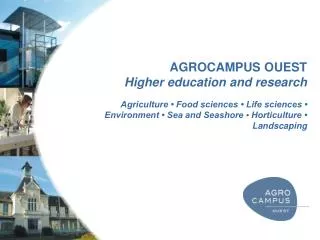AGROCAMPUS OUEST Higher education and research