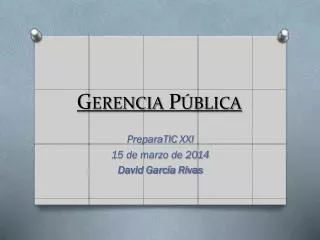 gerencia p blica