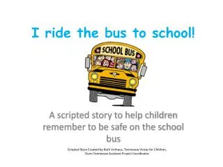 i ride the bus to school