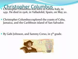 Christopher Columbus