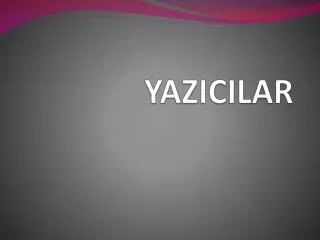 yazicilar