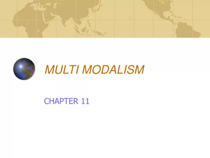 multi modalism