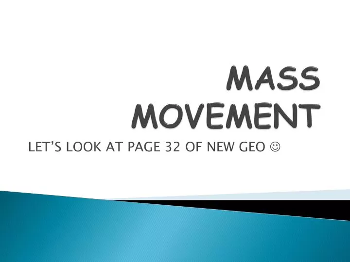 mass movement