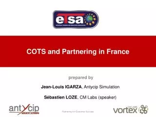 COTS and Partnering in France