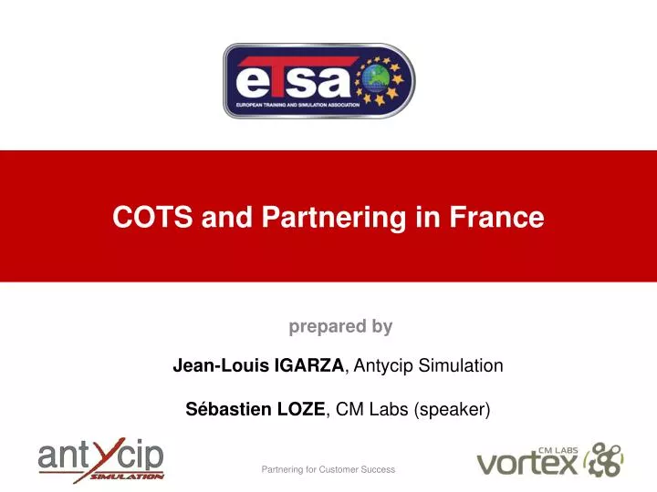 cots and partnering in france