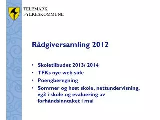 r dgiversamling 2012