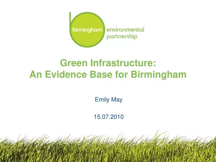 green infrastructure an evidence base for birmingham