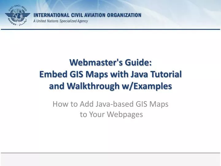 webmaster s guide embed gis maps with java tutorial and walkthrough w examples