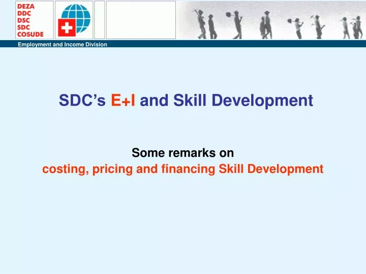 sdc s e i and skill development