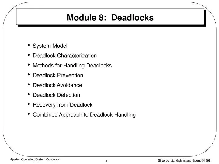 module 8 deadlocks
