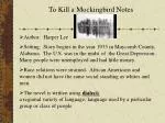To Kill a Mockingbird Notes - slide 1
