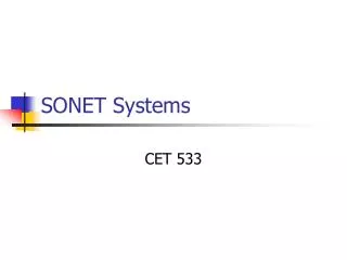 SONET Systems