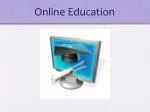 Online Education - slide 1