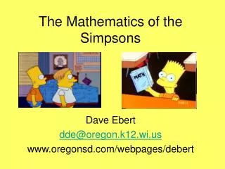 The Mathematics of the Simpsons