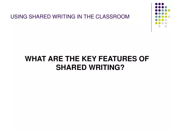 using shared writing in the classroom