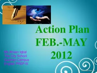 Action Plan FEB.-MAY 2012