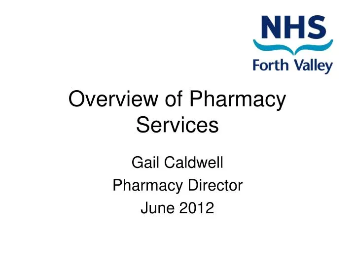 overview of pharmacy services