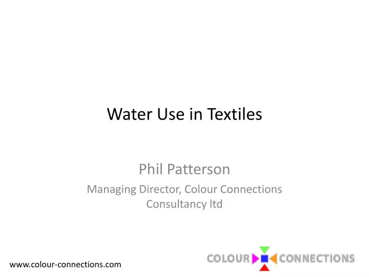 water use in textiles