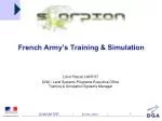French Army’s Training &amp; Simulation - slide 1