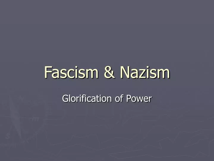 fascism nazism