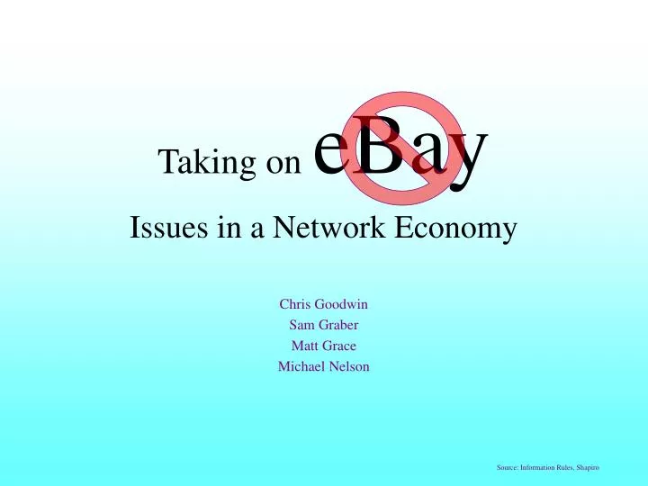 taking on ebay issues in a network economy