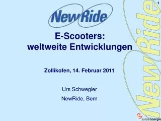 E-Scooters: weltweite Entwicklungen