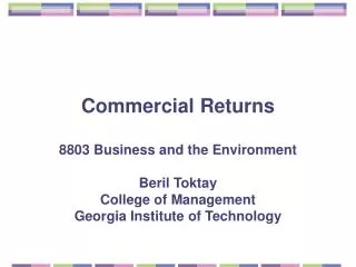 Commercial Returns