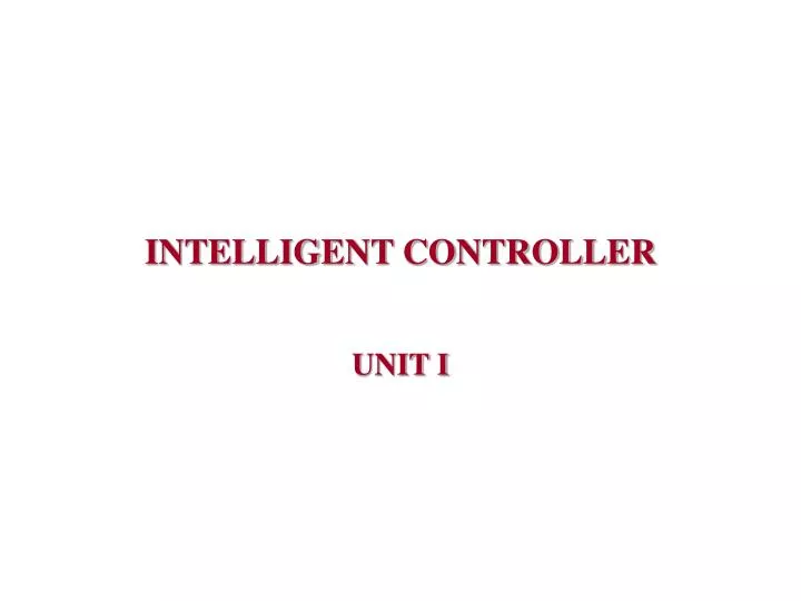 intelligent controller