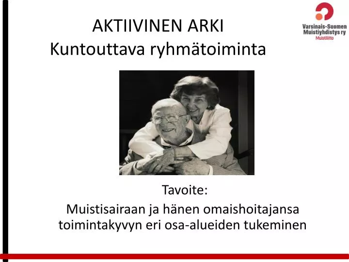 aktiivinen arki kuntouttava ryhm toiminta