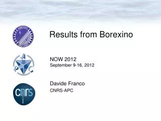 Results from Borexino