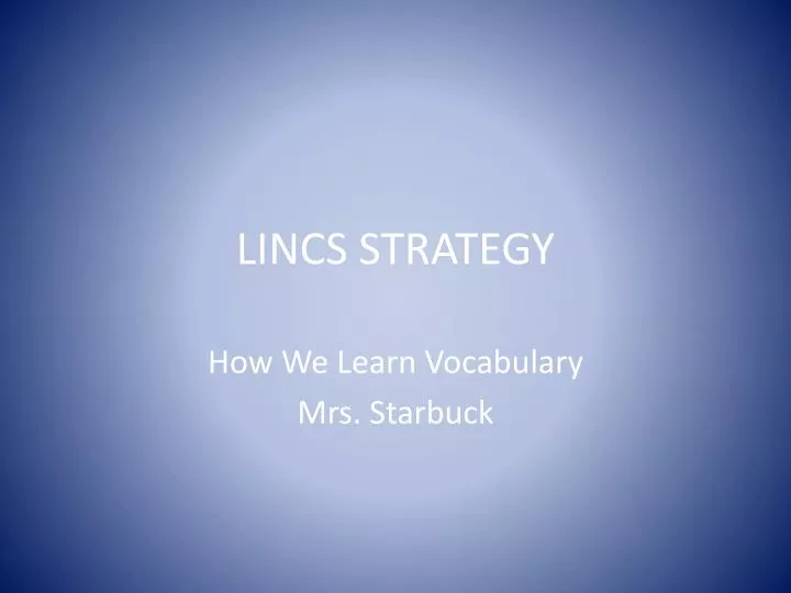 lincs strategy