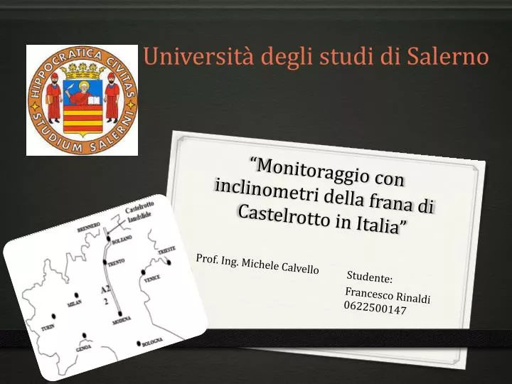 monitoraggio con inclinometri della frana di castelrotto in italia