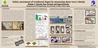 Safety assessment of weathered slopes by measuring shear wave velocity