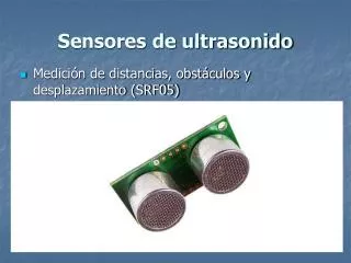 sensores de ultrasonido