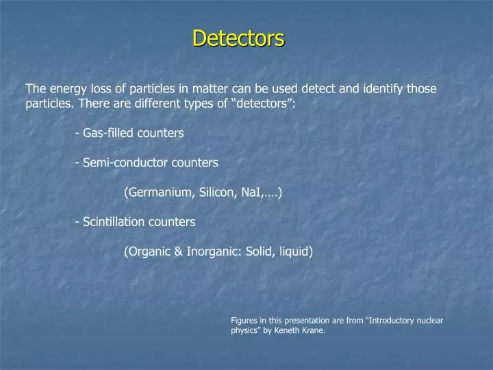 detectors