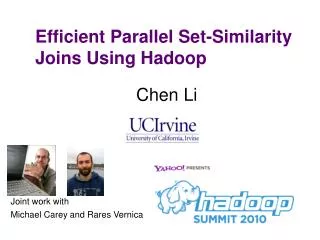 Efficient Parallel Set-Similarity Joins Using Hadoop