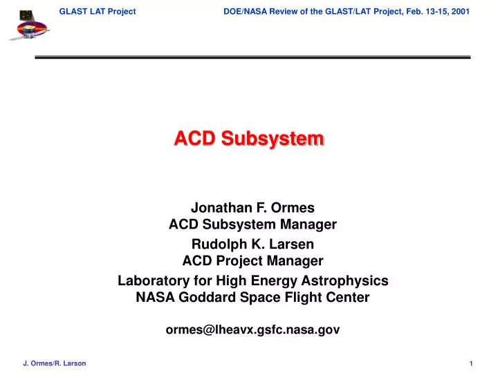 acd subsystem