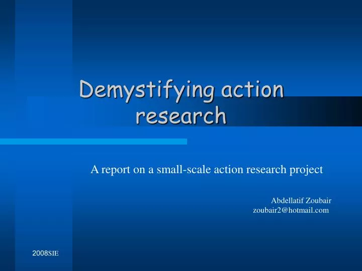 demystifying action research
