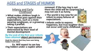 AGES and STAGES of HUMOR