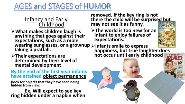 ages and stages of humor