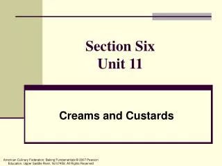 Section Six Unit 11