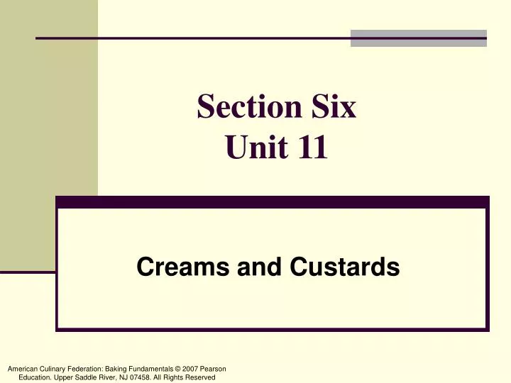 section six unit 11