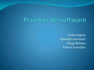 pruebas de software