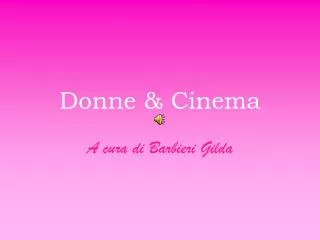 donne cinema
